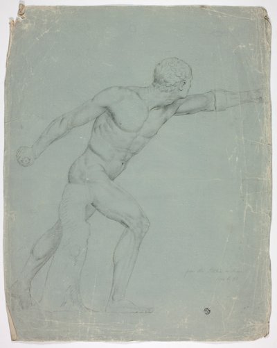 Gladiator Borghese z posągu w Rzymie autorstwa John Downman