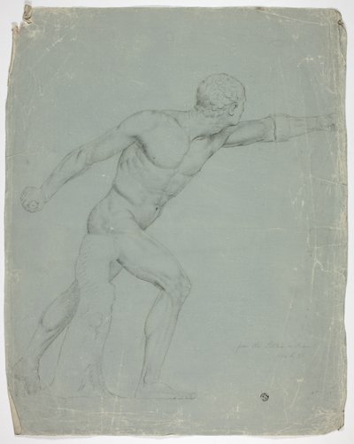 Gladiator Borghese z posągu w Rzymie autorstwa John Downman