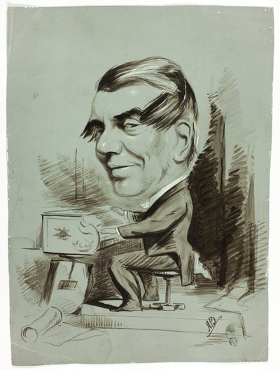 Karykatura pianisty autorstwa John Doyle
