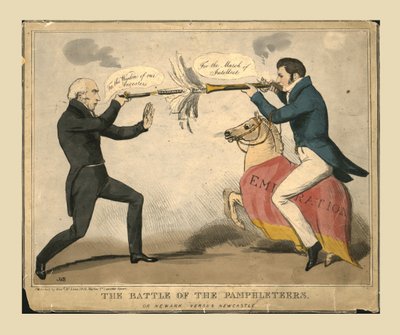 Bitwa Pamfletów. Albo Newark kontra Newcastle, 1829. autorstwa John Doyle