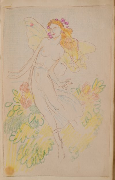 Bez tytułu [Wróżka] (ołówek) autorstwa John Duncan