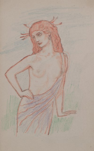 Bez tytułu [figura kobieca] (ołówek) autorstwa John Duncan