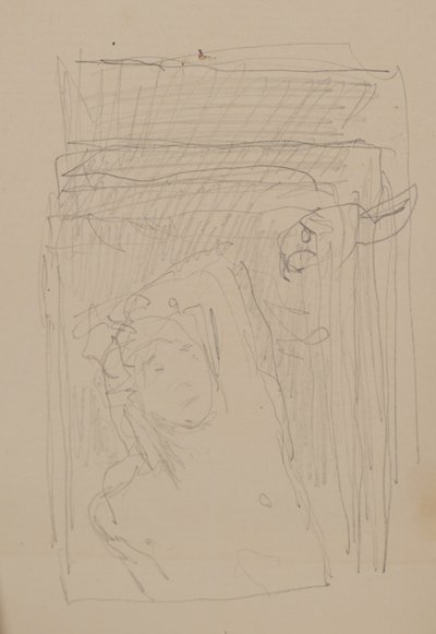 Bez tytułu [postać męska] (ołówek) autorstwa John Duncan