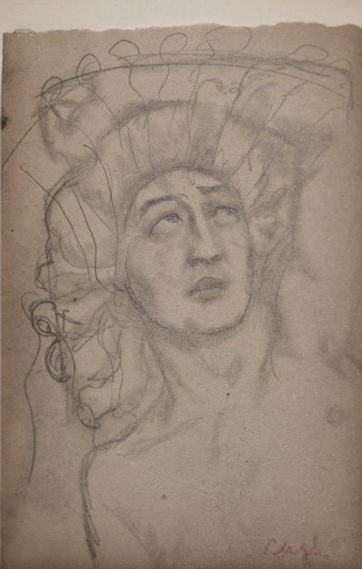Bez tytułu [postać męska] (ołówek) autorstwa John Duncan