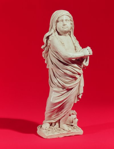 Lydia Dwight wskrzeszona, 1674 (kamionka szkliwiona listwami) autorstwa John Dwight