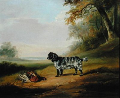 Pejzaż z psem (olej na płótnie) autorstwa John E. Ferneley