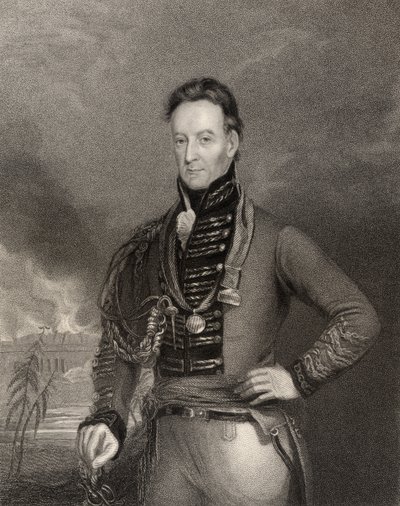 Sir Charles Shipley, gubernator Grenady, rycina H. Cooka, z „Narodowej Galerii Portretów, tom IV”, wydanej ok. 1835 r. autorstwa John Eckstein