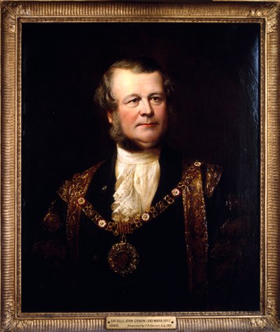 Sir Sills John Gibbons, burmistrz 1871 autorstwa John Edgar Williams