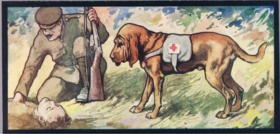 Ogar Ambuland, ilustracja z „Helpers Without Hands” Gladys Davidson, wydanej w 1919 r. (kolor litho) autorstwa John Edwin Noble