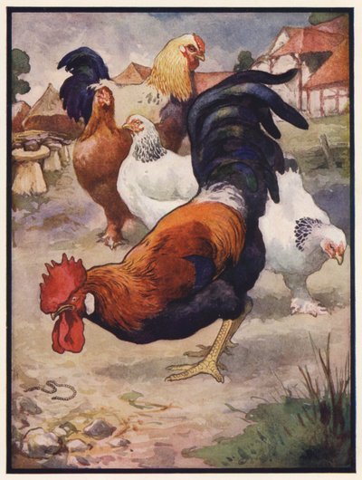 Kogut i klejnot (kolor lito) autorstwa John Edwin Noble