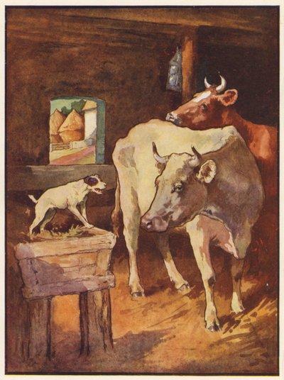 Pies w żłobie (kolor lito) autorstwa John Edwin Noble