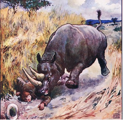 W następnej chwili położyła mnie na ziemi (kolor lito) autorstwa John Edwin Noble