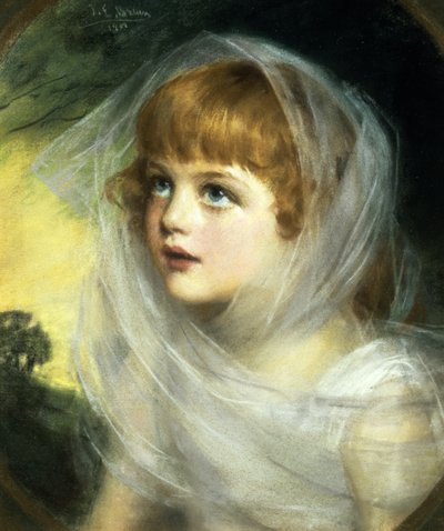 Prostota i niewinność, 1900 (pastel) autorstwa John Ernest Breun