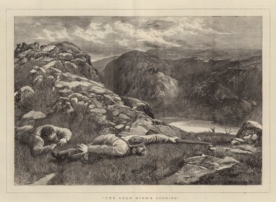 Auld Hind patrzy autorstwa John Evan Hodgson