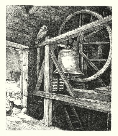 Śmierć Starego Roku (rycina) autorstwa John Everett (after) Millais