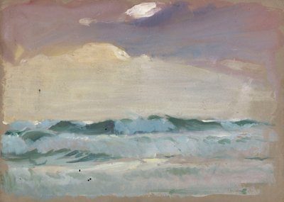 Szare morze w świetle księżyca, Port Leven autorstwa John Everett