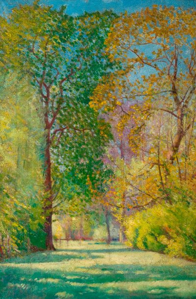 Studium drzewa (olej na płótnie) autorstwa John Everett