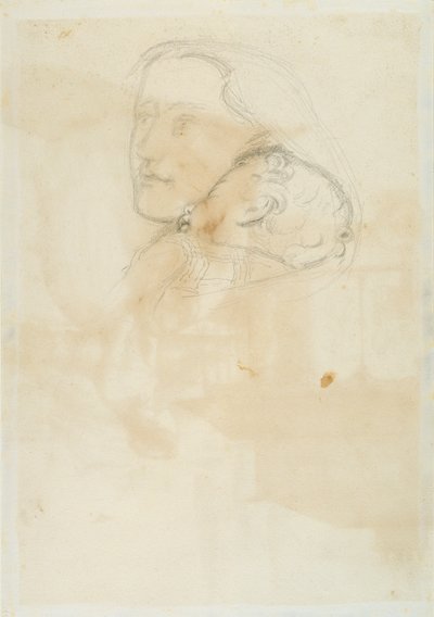 Zaakceptowany, 1853 (pióro i brązowy tusz na papierze tkanym) autorstwa John Everett Millais
