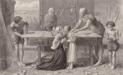 Chrystus w domu swoich rodziców autorstwa John Everett Millais