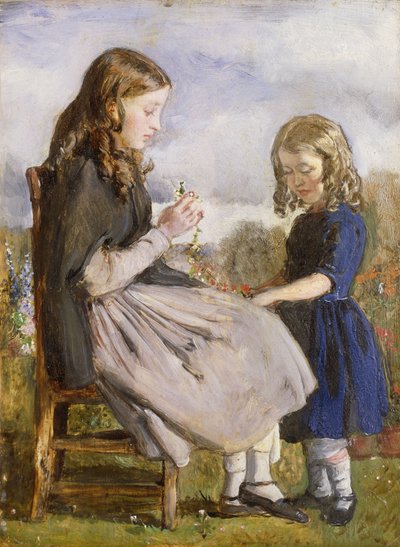 Tkacze girlandy, ok. 1846 r. autorstwa John Everett Millais