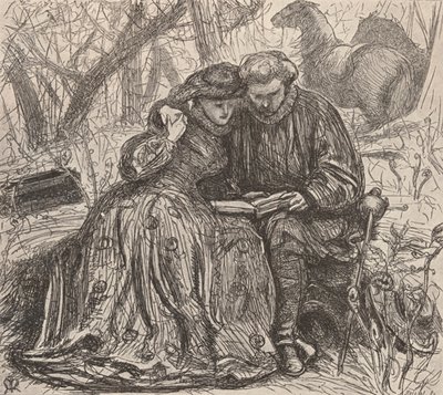 Ilustracja z Probacji Siostry Annes, c1850-1890, 1923 autorstwa John Everett Millais