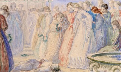 Iphis i Anaxarete, koniec XIX wieku autorstwa John Everett Millais
