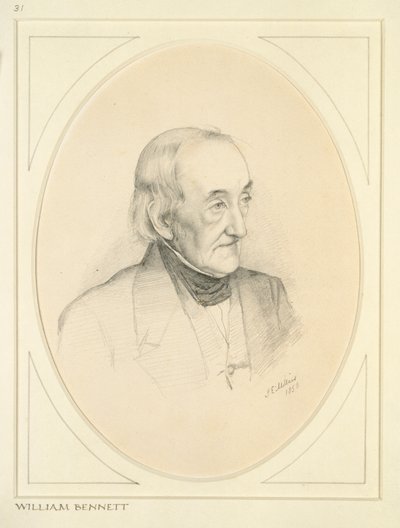 Portret Williama Bennetta, 1850 autorstwa John Everett Millais