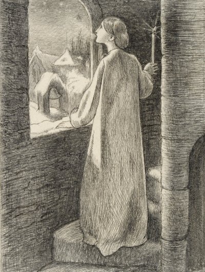 Św. Agnieszka Ewa, ok. 1857 r. autorstwa John Everett Millais