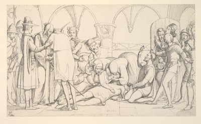 Studium do „Romea i Julii, ostatnia scena” autorstwa John Everett Millais