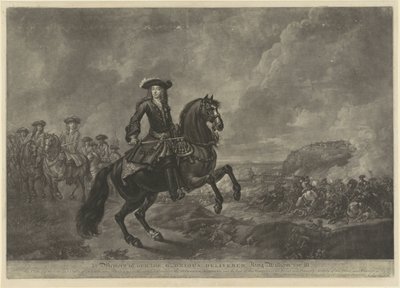 Portret konny Wilhelma III, księcia Orange autorstwa John Faber (II)