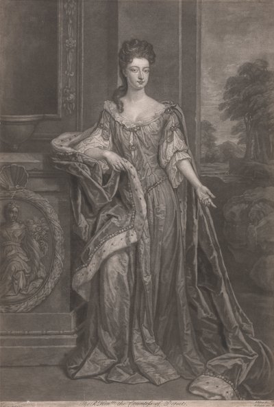 Piękno Hampton Court: Wielce Czcigodna Maria, hrabina Dorset autorstwa John Faber the younger