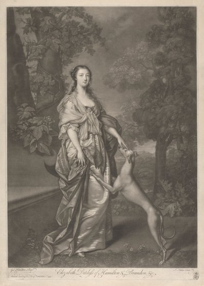 Elżbieta, księżna Hamilton autorstwa John Faber the younger
