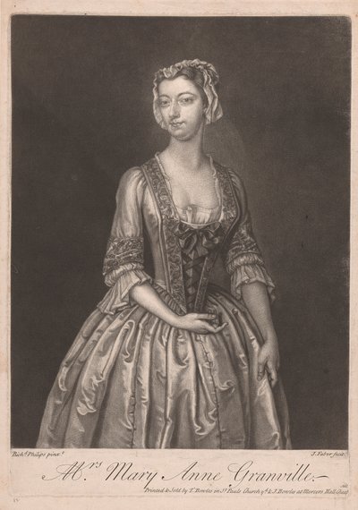 Pani Mary Ann Granville autorstwa John Faber the younger