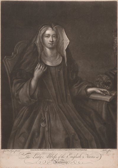 Lady Howard przeorysza angielskich zakonnic w Antwerpii autorstwa John Faber the younger