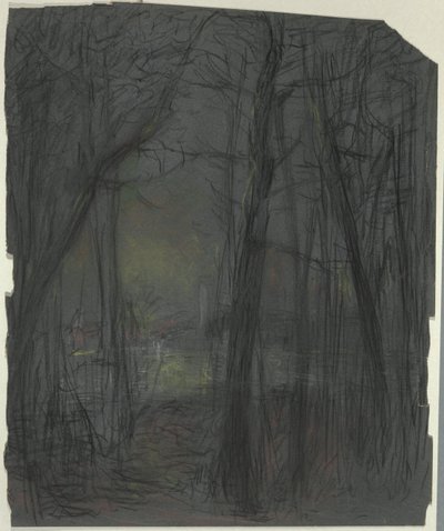 Scena leśna autorstwa John Ferguson Weir