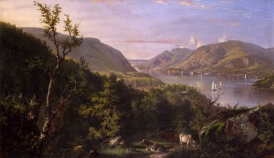 Widok na Highlands z West Point, 1862 autorstwa John Ferguson Weir