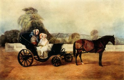 „Wiktoriańska babcia jadąca bryczką na kucykach…”, początek XIX wieku, 1942 r. autorstwa John Ferneley