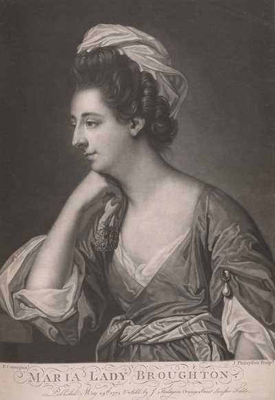 Maria, Lady Bronghton (zm. 1785) autorstwa John Finlayson