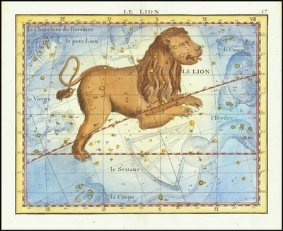 1776 - John Flamsteed - Le Lion (Leo) autorstwa John Flamsteed