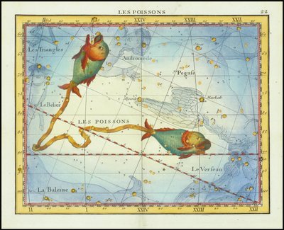 1776 - John Flamsteed - Les Poissons (Pisces) autorstwa John Flamsteed