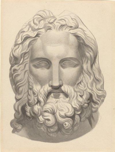 Antyczna głowa z brodą autorstwa John Flaxman