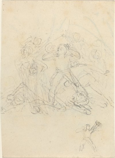 Scena bitwy autorstwa John Flaxman