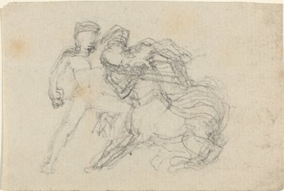 Bitwa między człowiekiem a Centaurem autorstwa John Flaxman