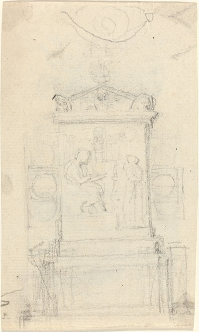 Projekt grobowca dr Josepha Warton autorstwa John Flaxman