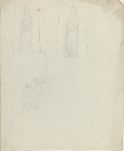 Projekty pomnika [recto i verso] autorstwa John Flaxman