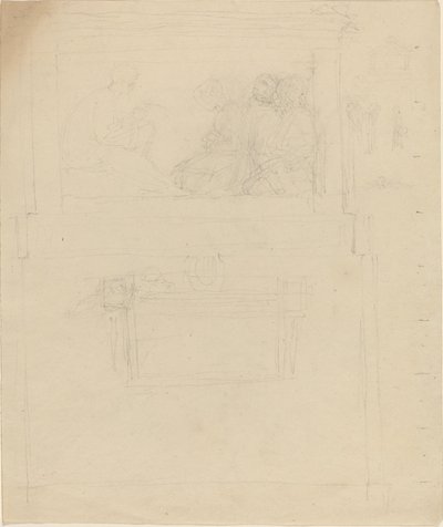 Projekty pomnika Sir Williama Jonesa (?) [recto i verso] autorstwa John Flaxman