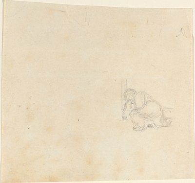 Postać śpiąca w drzwiach autorstwa John Flaxman