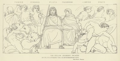 Furie, Cerber, Pluton, Prozerpina, Harpie, Śmierć autorstwa John Flaxman