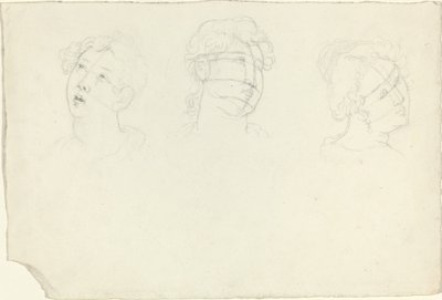 Głowa Marii Magdaleny i Dwóch Świętych (?) autorstwa John Flaxman
