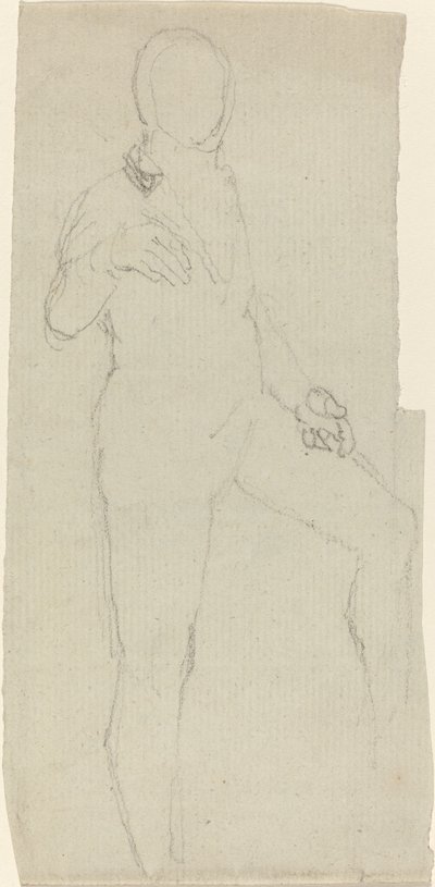 Męska postać we współczesnym stroju autorstwa John Flaxman